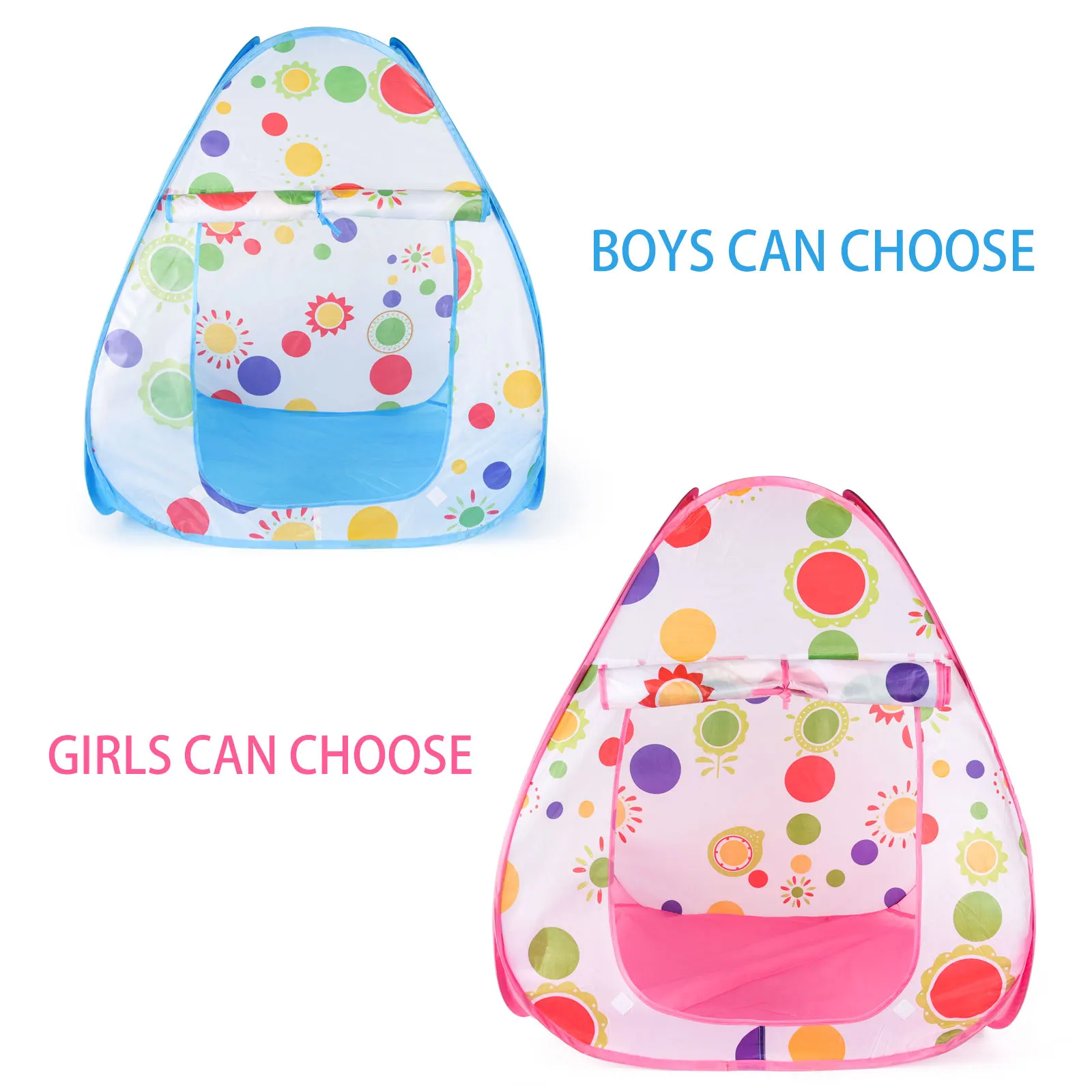 خيمة عباد الشمس للأطفال لعبة منزل داخلي للأولاد والبنات منزل صغير مريح قابل للطي لعبة أطفال بوبو كرة أوشن بول