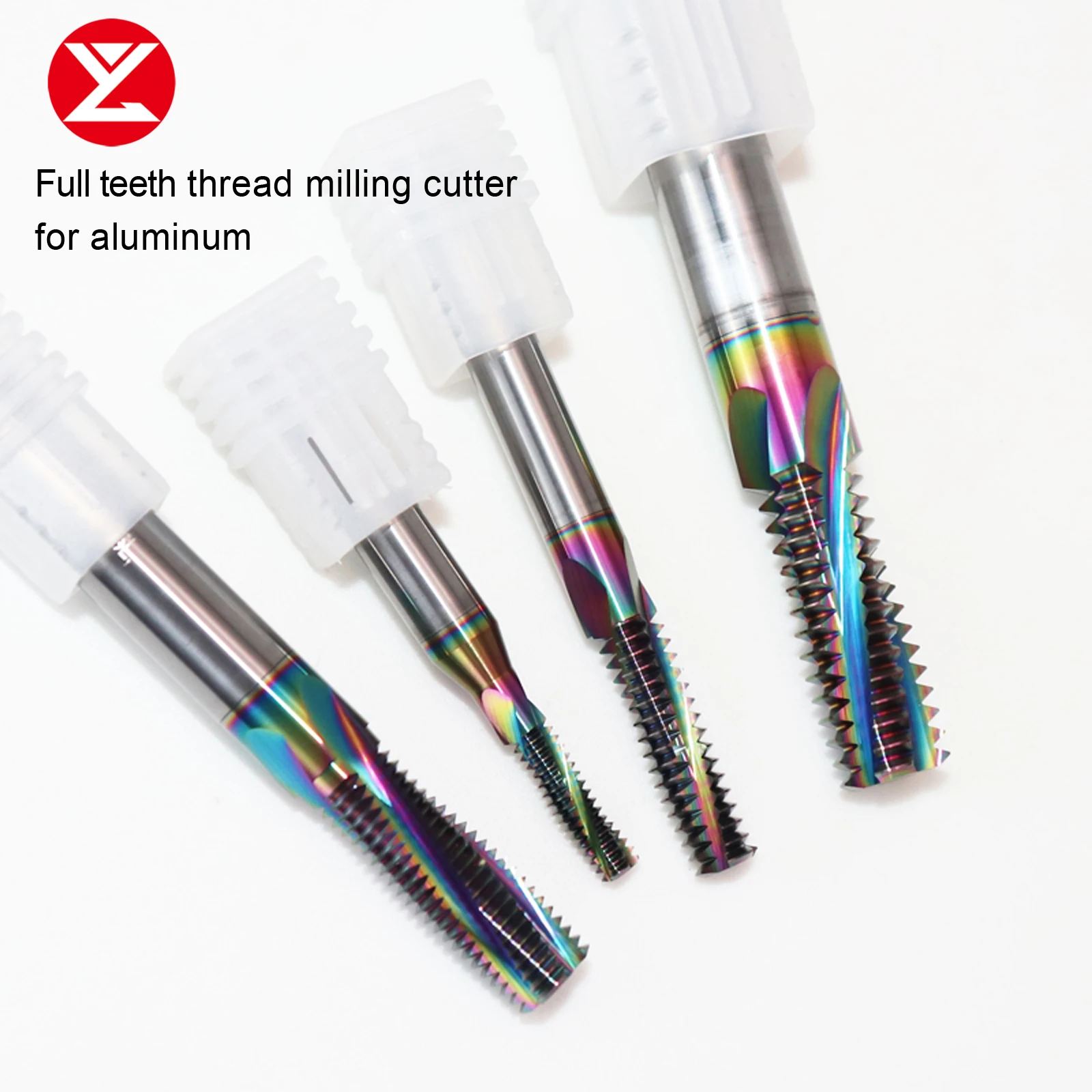 CNC Solid Carbide Full Thread Milling Cutter For Aluminum DLC coat M1.6 M2 M2.5 M3 M4 M5 M8 M10 M12 M14 M16 Tungsten Steel Tools