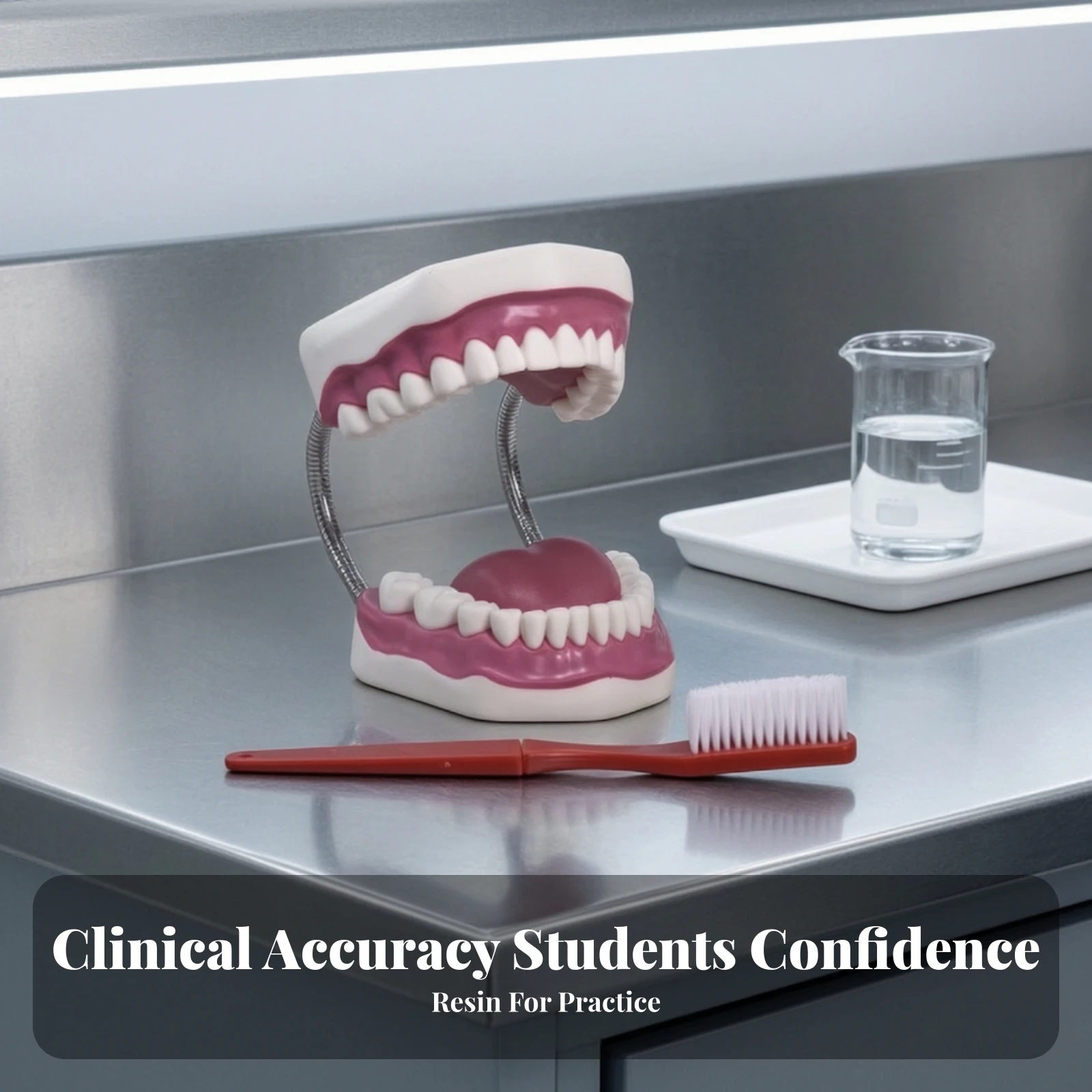 Oral Care Teaching Model Realistic Oral Model with Toothbrush Oral Hygiene Demonstration Aid Flexible Safe for Educators