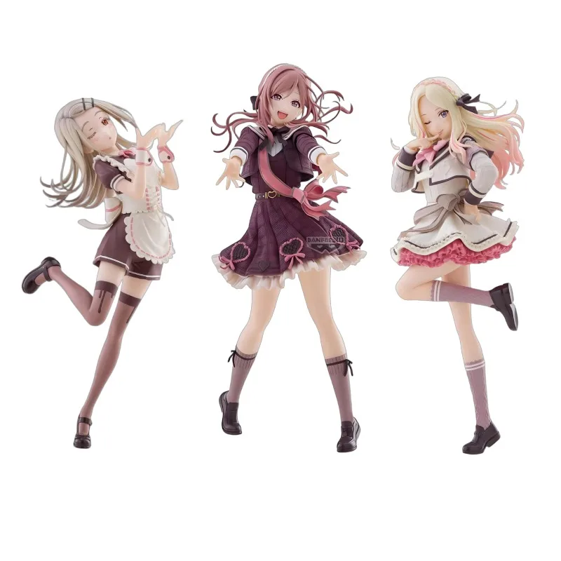 

Bandai Original Box Garage Kit Model Gakuen Idolmaster Rinami Himesaki Sena Juo Hiro Anime Characters Collectible Action Figure
