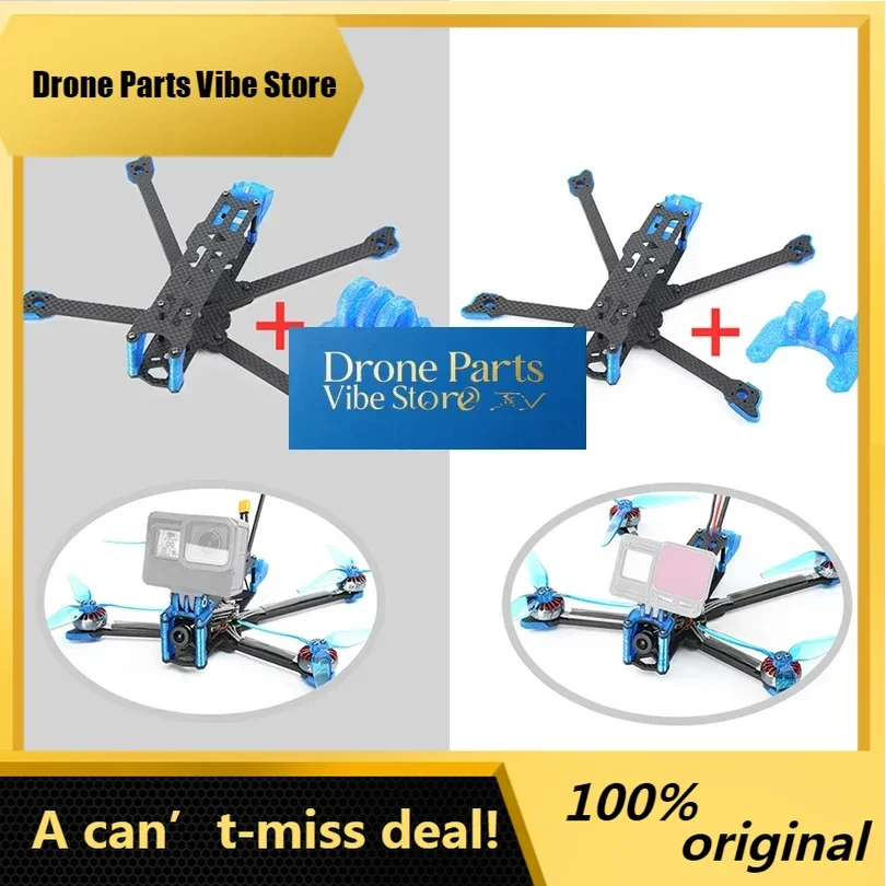 

DParts1Chimera5 HD 219mm FPV Frame Kits 5mm Arm With 1900KV/2550KV Motor For RC FPV Racing 5inch Mini Long Range Quadcopter