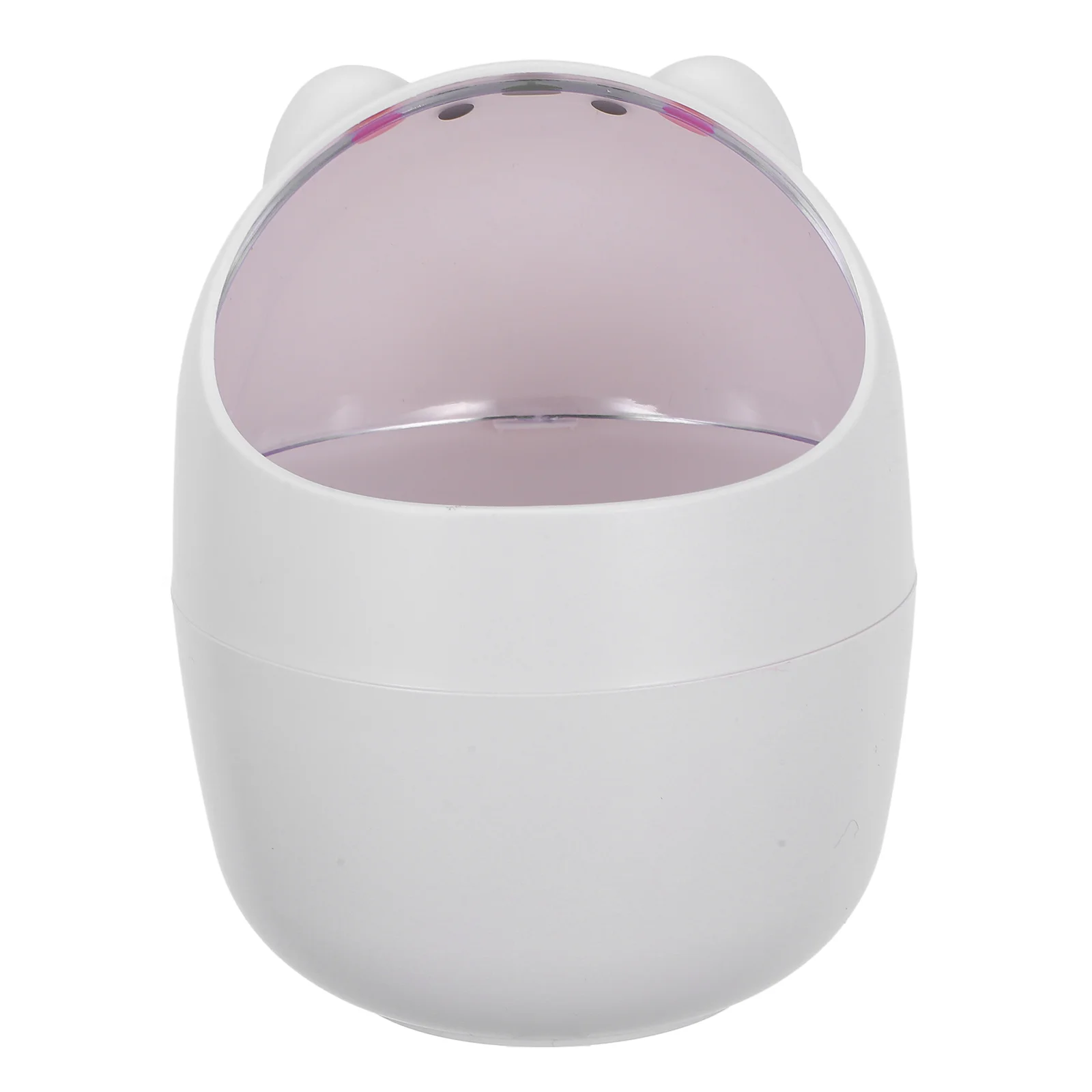 Trash Can With Lid Car Garbage Hamper Makeup Brush Multi-Functional Storage Bin Small Containers Basket Plastic Home Supplies