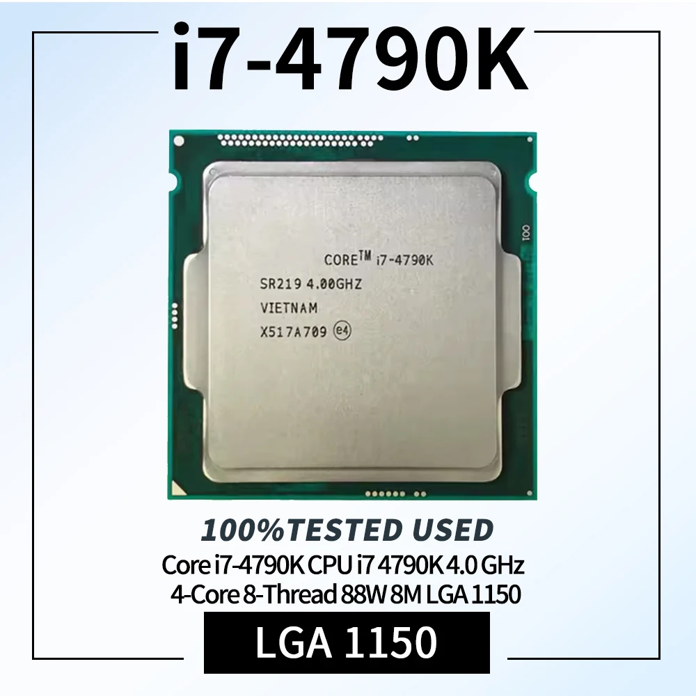 Core i7-4790K i7 4790K 4.0 GHz Quad-Core Eight-Thread CPU Processor 88W 8M LGA 1150