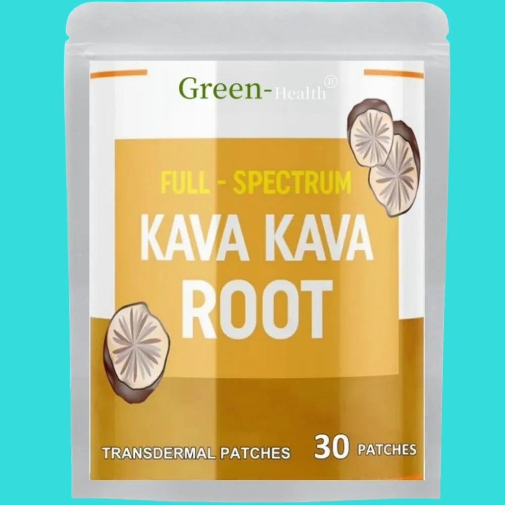 30 remendos Kava Kava Root Transdermico Patches Suporte de humor promove relaxamento e mentalidade melhorada