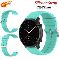 20/22mm Silicone Strap For Huami Amazfit GTR 4/3/2 GTR 47mm Pace Stratos 3 2 2S Smart Watch Band For Xiaomi Watch Color 2 S2 S1