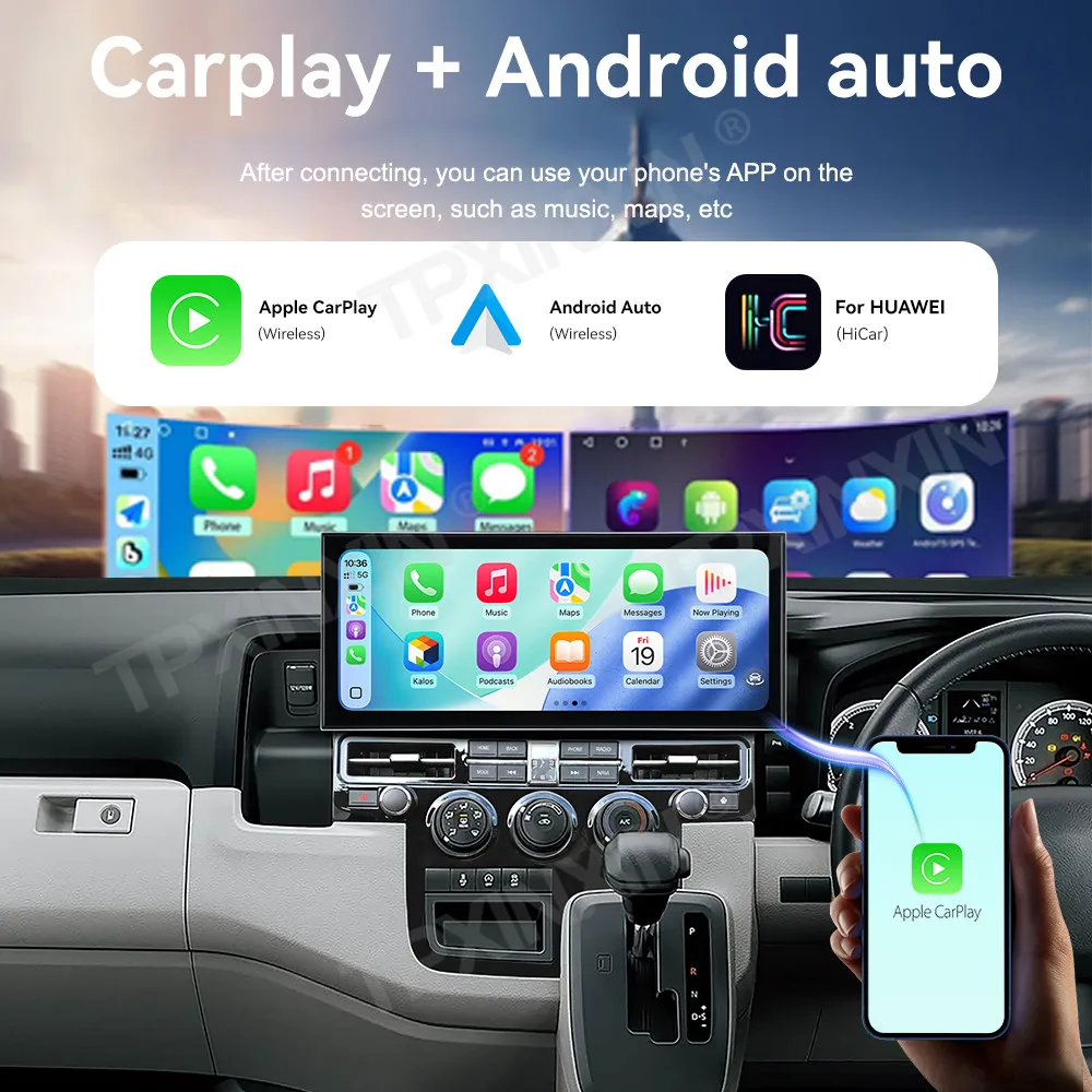 Touch Screen Car Radio For Toyota HiAce 2019 Android GPS Automotive Multimedia Auto Radio Stereo Receiver Head Unit