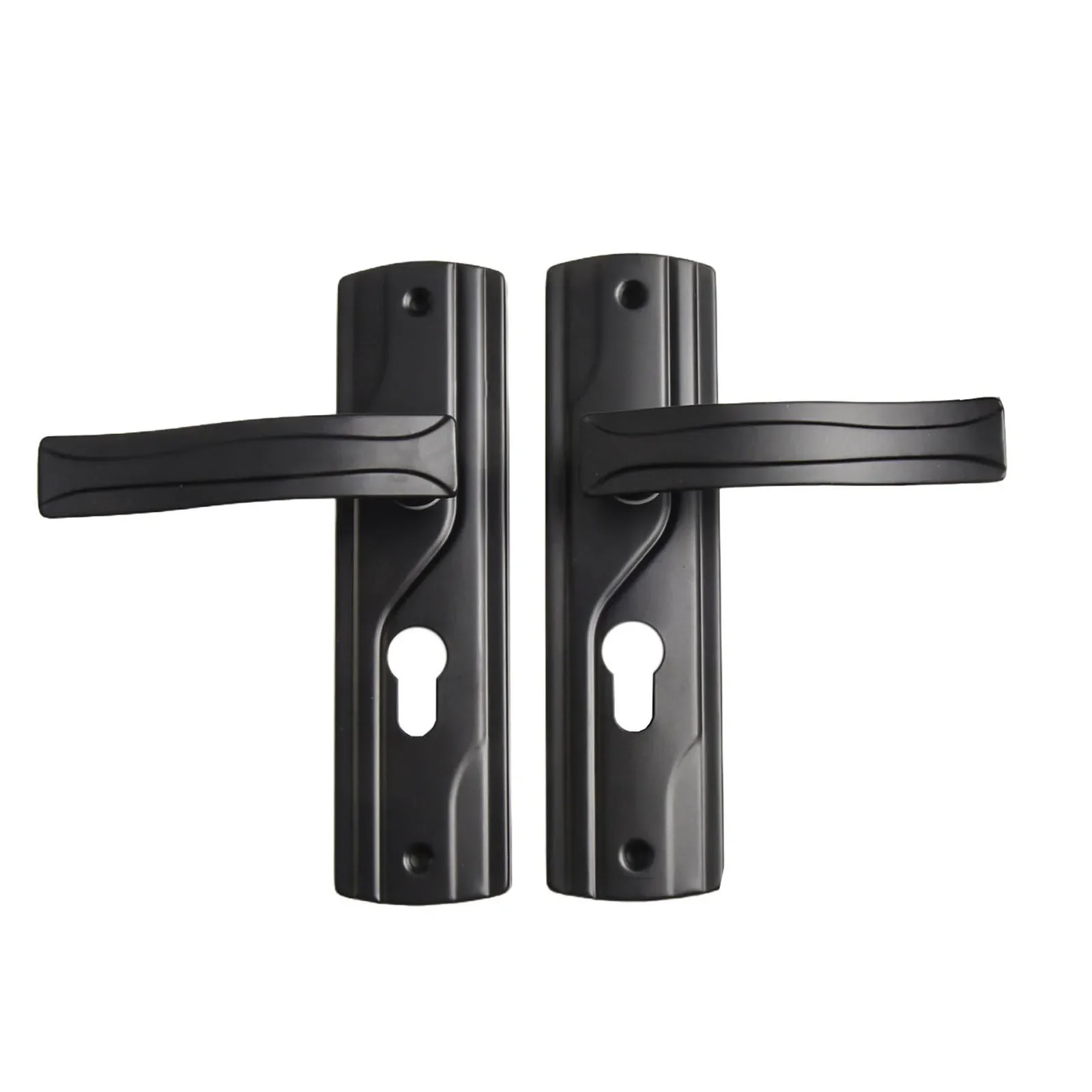 Black Finish Door Handle Lock Easy To Use High Quality Specifications Stylish Black Finish Easy To Use High Quality