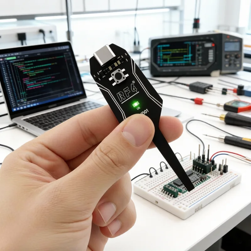 RF4 RF-ID01 Fault Detector, Multifunctional Inductance Tester, Electromagnetic Testing Tool for Phone Motherboard Circuit Repair