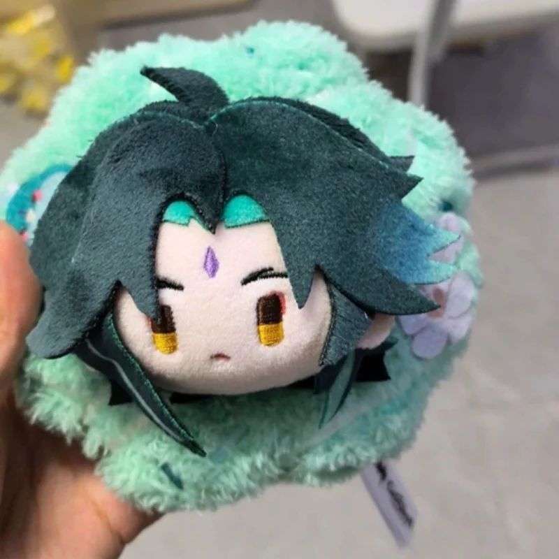 Official Genshin Impact Spring Blossom Tales Series Cute Wreath Plush Charm Flins Xiao Barbatos Venti Lyney Collectible Toy Gift