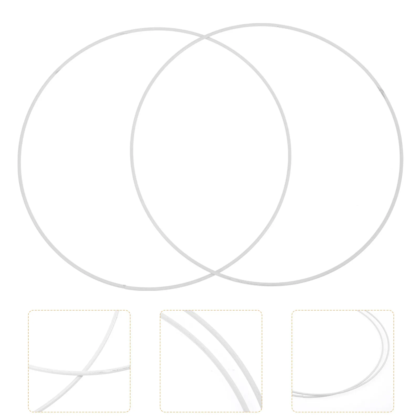 

2Pcs Light Cage Guard Circular Metal Ring Support Durable Replacement Lampshade Frame for Ceiling Lights Desk Lamps DIY