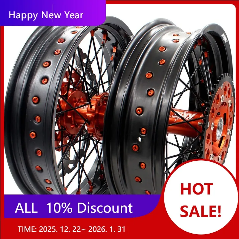 

【2025】 17-дюймовые диски для мотокросса, подходят для KTM SX SX-F XC-F XC XCW 2003-2024 со звездочкой и тормозным диском