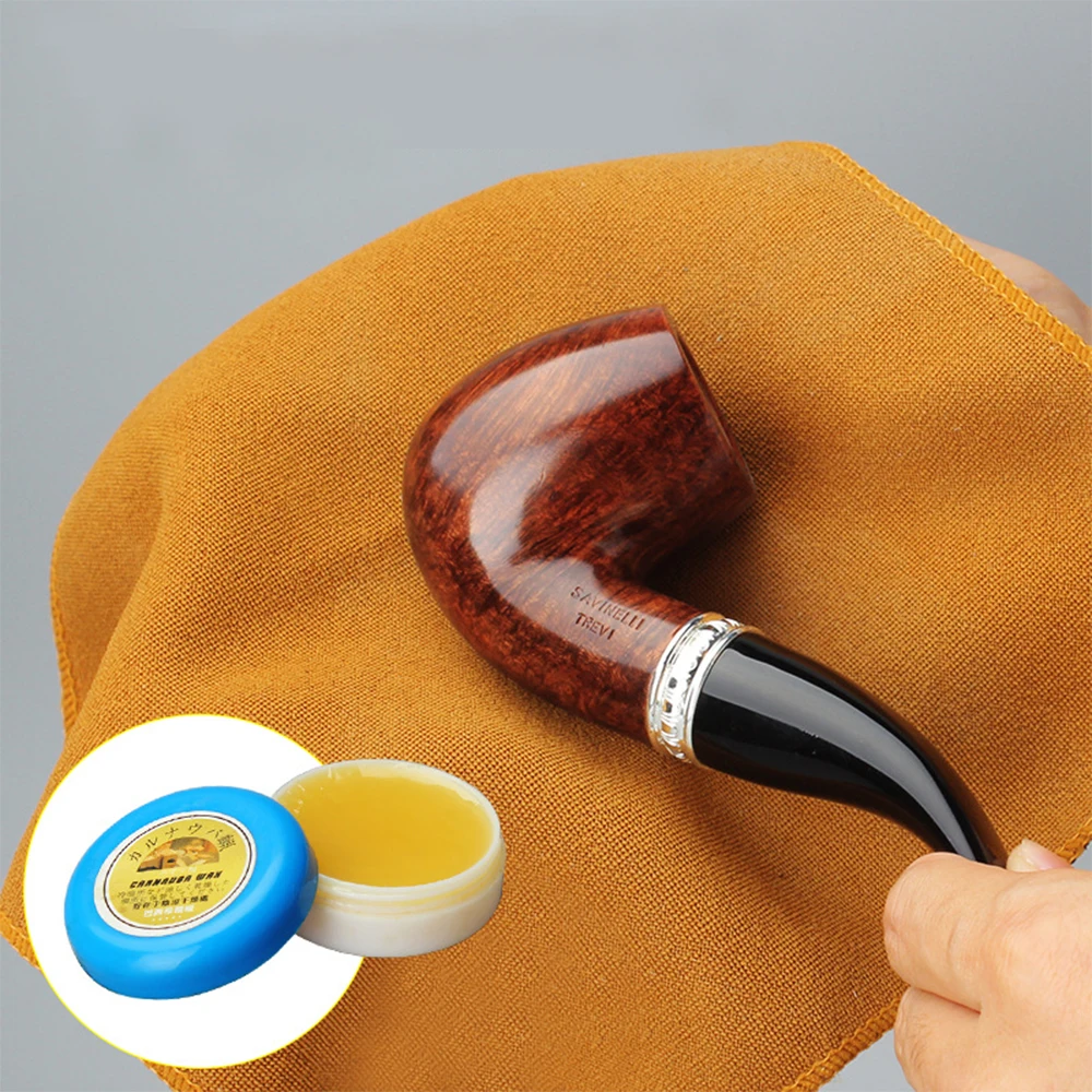 MUXIANG Carnauba wax solid wood pipe maintenance polishing wax tobacco pipe daily cleaning and maintenance accessories 10g/1box