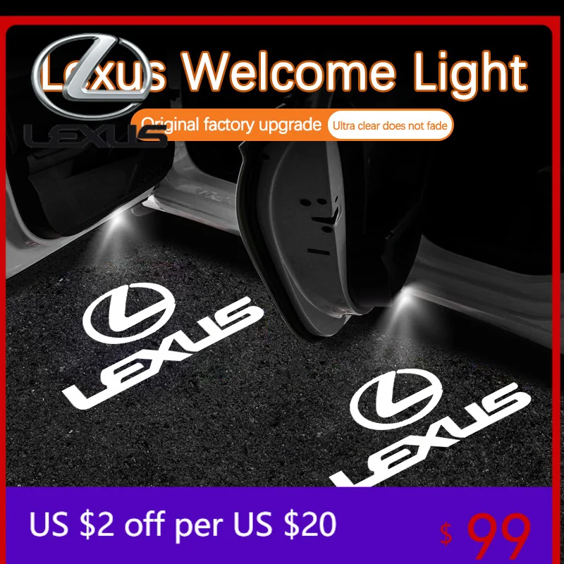 

Interior Mouldings Car Door HD LED Lamps Projector Courtesy Welcome Lights For Lexus ES ES250 ES300 ES350 RX RX300 GX UX LX470 L