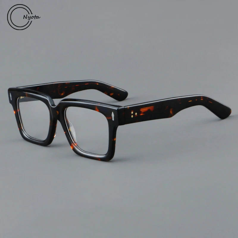 Top Quality Fashion Square Glasses Frame Men Retro Designer Acetate Optical Eyeglasses Myopia Reading Women Personalized Eyewear