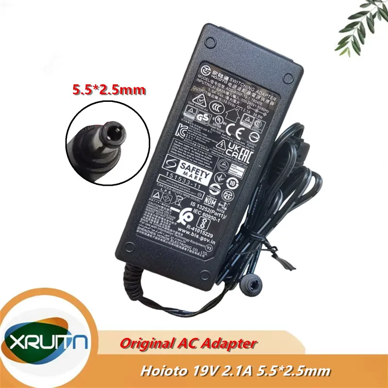 Nuevo adaptador de CA genuino HOIOTO ADS-40NP-19-1 19040E 19V 2.1A 39,9 W 40W 5,5x2,5mm para cargador de fuente de alimentación de Monitor
