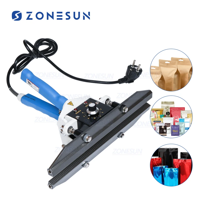 

ZONESUN FKR-200 Sealing Machine Constant Heat Handheld Sealer Sealing Machine Mylar Aluminum Sealer Foil Bag Sealer