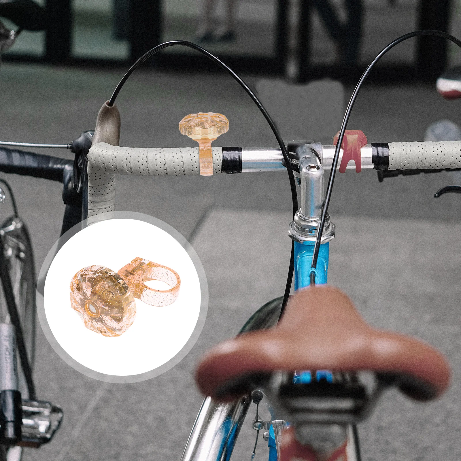 

Delicate Bicycle Bell Tough Copper Nylon Lightweight Portable Loud Horn for Mountain Road Bike Decorative Safety Cycling Bell