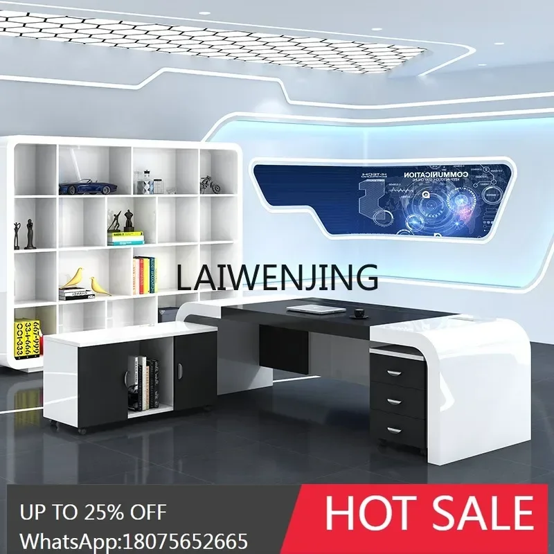 

Creative Painting Office Furniture Boss Table Simple Modern President Taipan