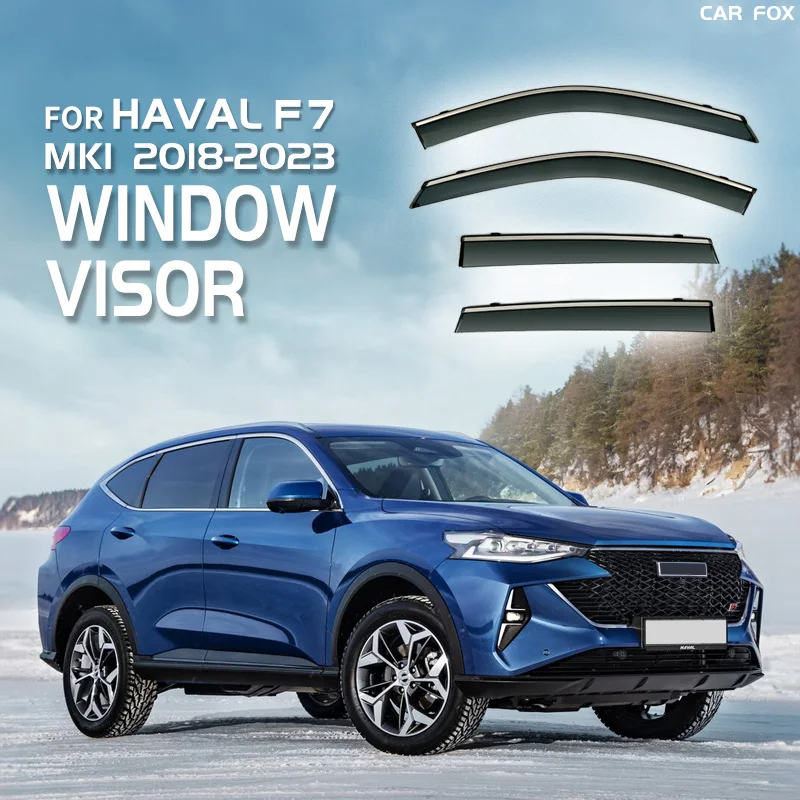 

For HAVAL F7 F7X 2018-2019-2023 Plastic Window Visor Vent Shades Sun Rain Deflector Guard For HAVAL F7 F7X 2018-2019-2020-2023