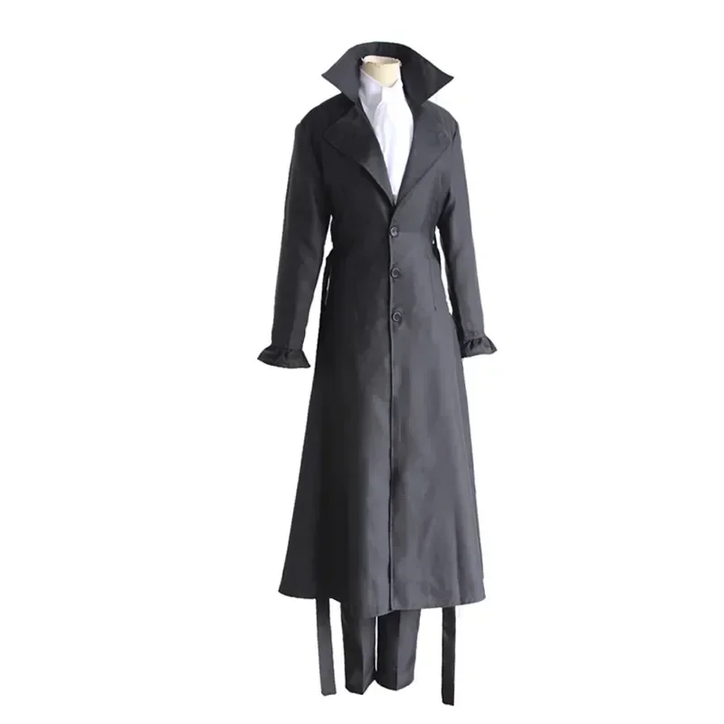 

Role-playing Uniform 6 PCS Ryunosuke Akutagawa Cosplay Costume Wig Anime Bungou Stray Dogs Outfit Trench Shirt Pants Skirt Tie H