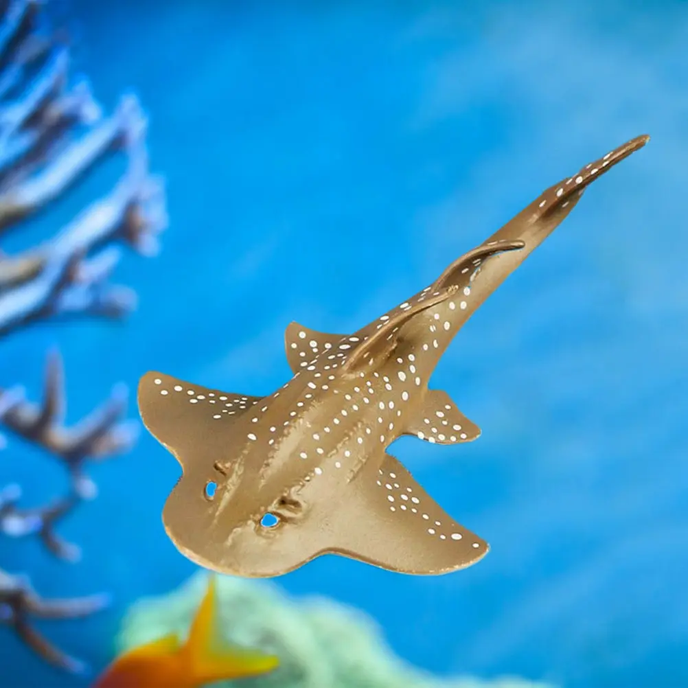 

Guitarfish Simulation Sea Animal Yellow Premium Plastic Educational Gift for Children Marine Life Animal Close Learning