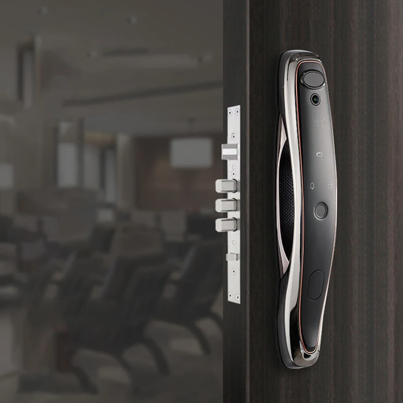 Tuya Wifi 3D Face Recognition Smart Door Lock Fingerprint IC Card Key Password Keypad Electronic Anti-theft Indoor Home Lock