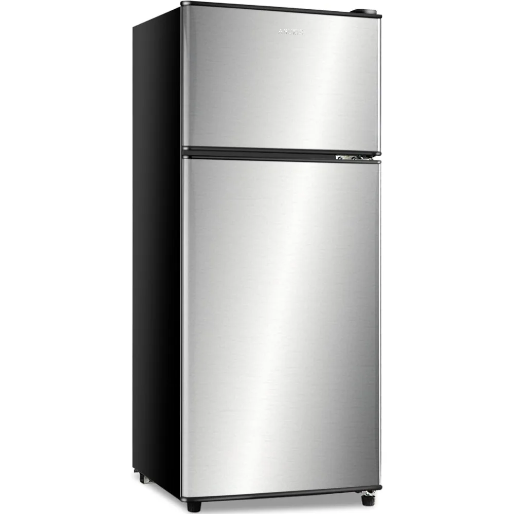 

2-дверный мини-холодильник r 3,8 Cu Ft с морозильной камерой для квартиры, общежития, офиса, семьи, подвала,