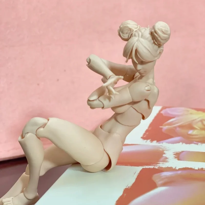 정품 재고 로만키 X 카울 1/12 슈퍼 액션 피규어 장난감 모델 컬렉션 생일 선물 모바일 걸 바디 여성 관절 바디