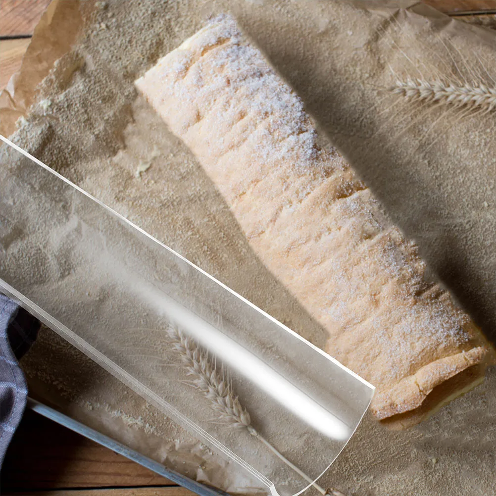 

2 pcs Cake Acrylic U-Shaped Mold Rolls Baking Tool Rectangle Homemade Transparent Kitchen Baker