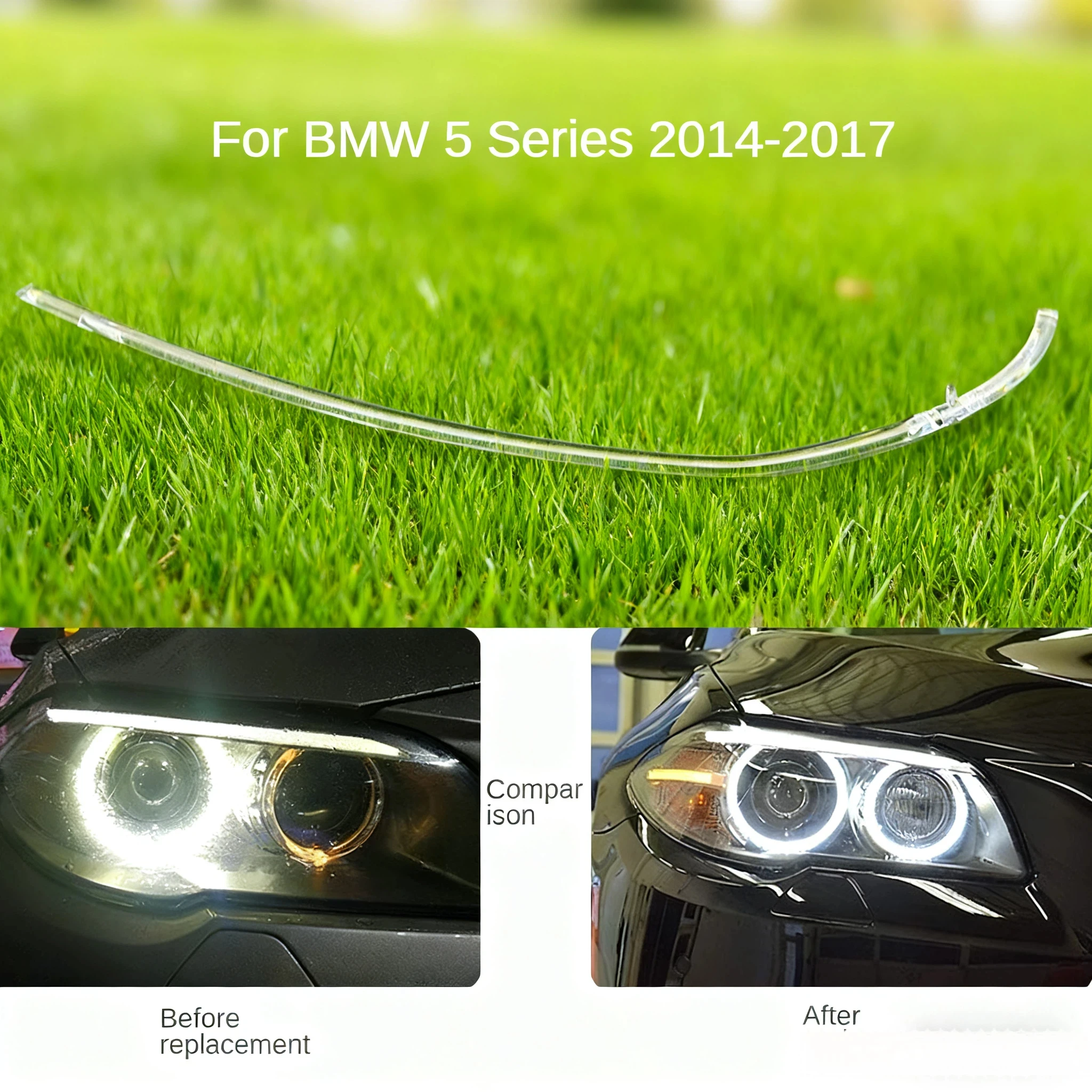 

For BMW 5 Series F18 F10 2014-2017 DRL Light guide plate Light guide tube Headlight Daytime Running Light Guide Angel Eye