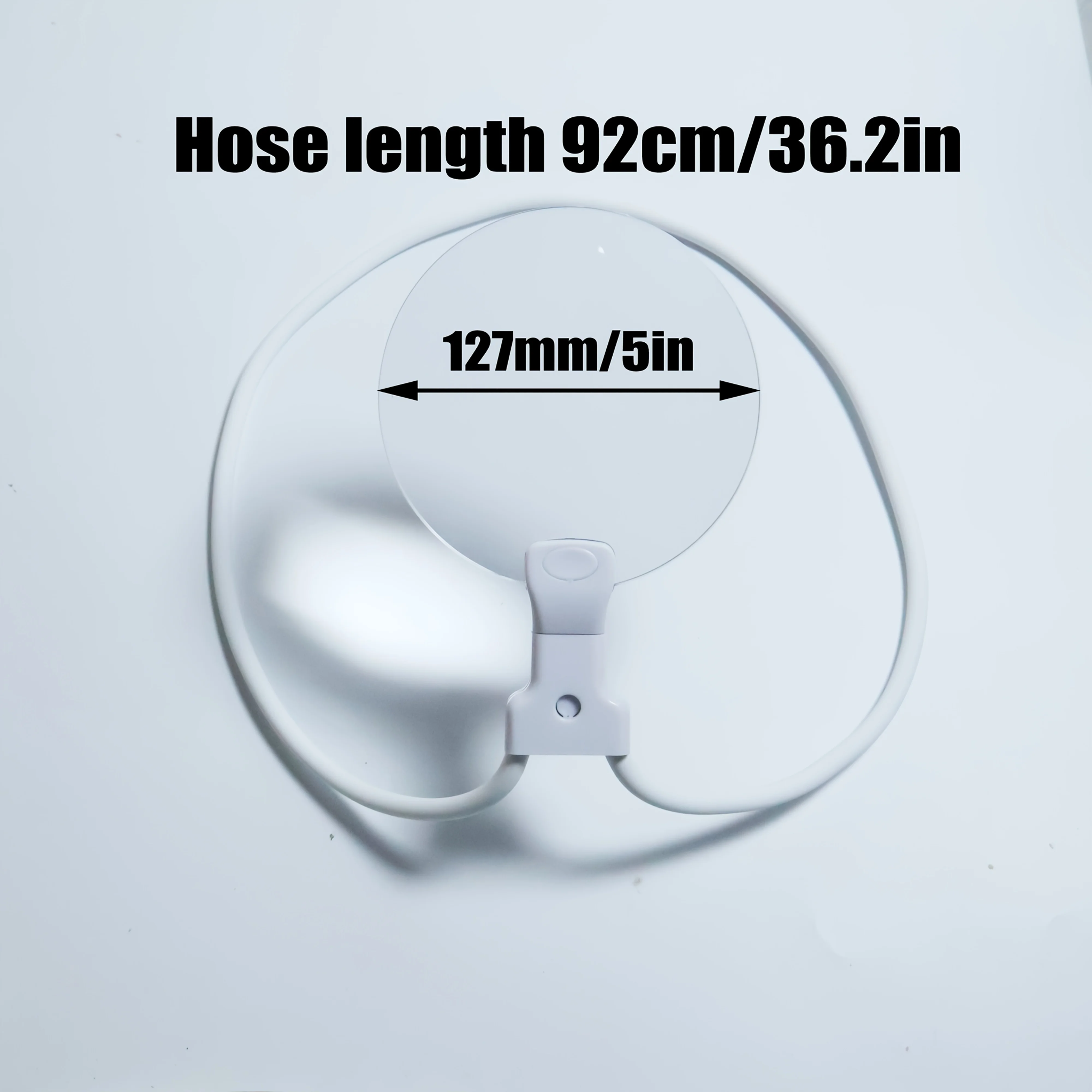 عدسة مكبرة محمولة 3 في 1 مع عدسة مكبرة كبيرة مقاس 5-10X و5.12 بوصة وعدسة مضادة للوهج - حامل قابل للتعديل وحزام للرقبة قابل للفصل #3