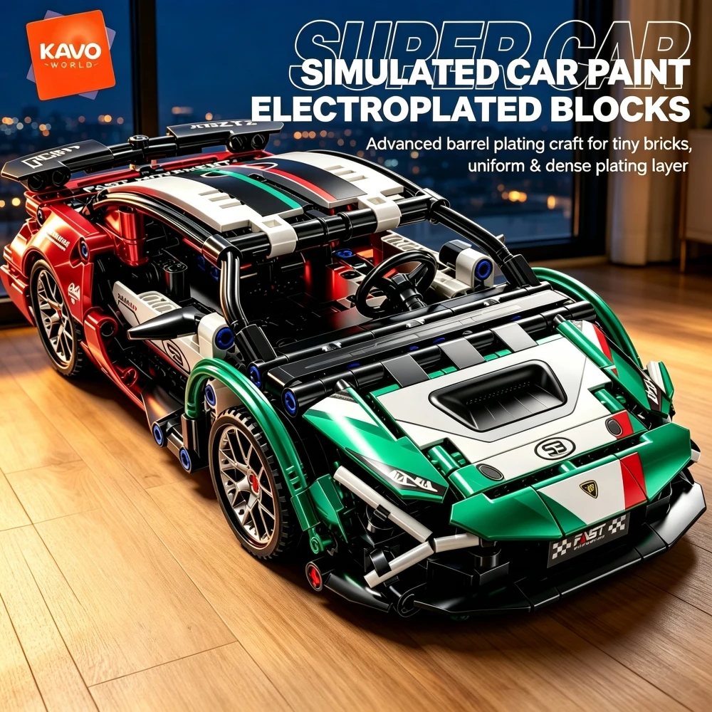 KAVOWORLD NEW MOC Sports Car S - đánh giá và giá Led Light Kit For Technic Supercar