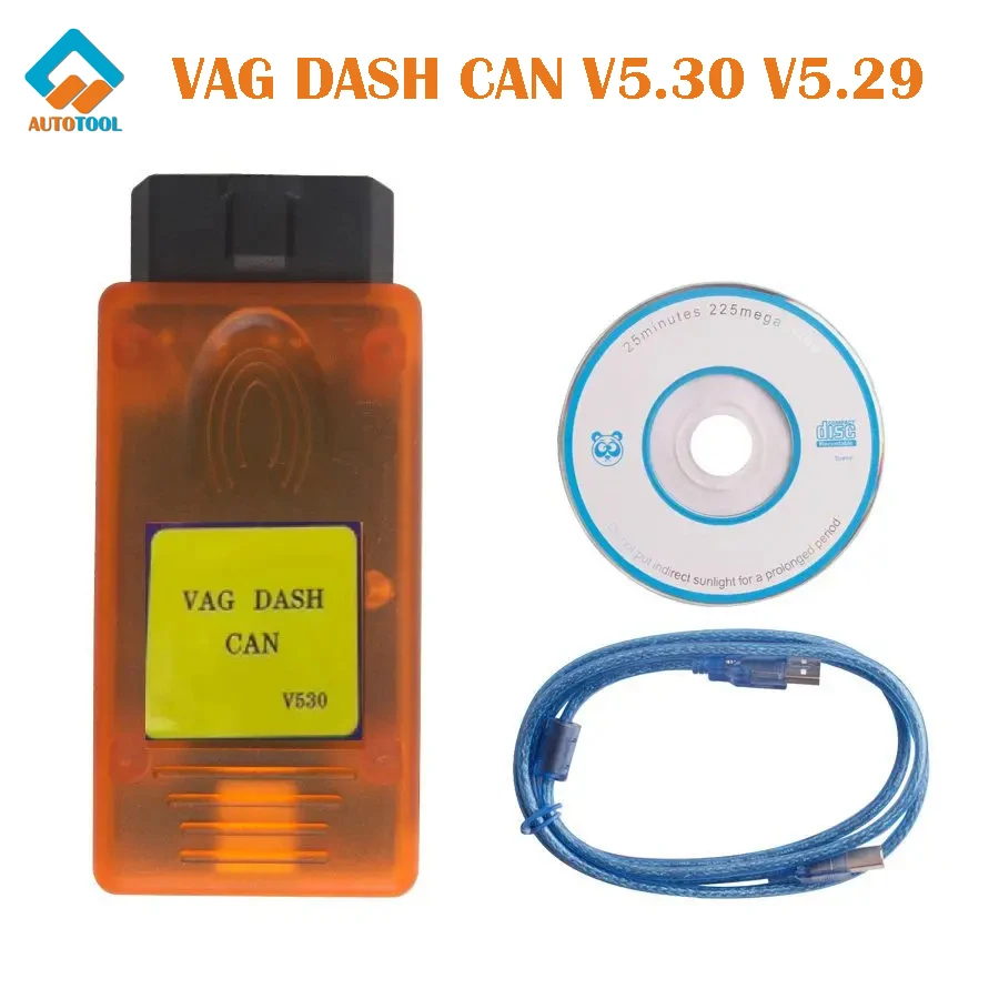 for VAG DASH CAN V530 OBD2 Car Diagnostic Tools V5.29 V5.30 Dashboard Immobilizer Mile-age Correction for VAG Vehicles