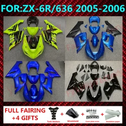 New ABS Plastic Shell Motorcycle Fairing kit Fit For Ninja ZX6R 636 ZX-6R 2005 2006 05 06 Custom full fairings bodywork zxmt