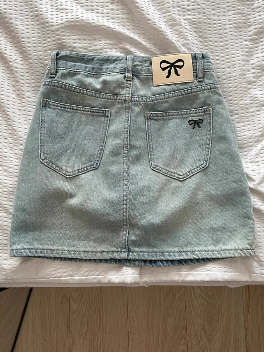 

Skirts Womens Tulle Buttoned Ruffle Y2k Skirt for Ballet Performance Fairy Artistic Hollow Sheer Youth Girls Stage Elastic Waist