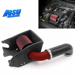 Aluminium luchtinlaat inductiepijp + hitteschild filter voor golf mk7 tsi tfsi ea211