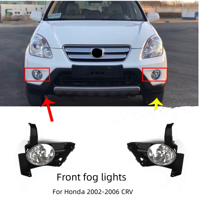 

For Honda 2002-2006 CRV Front Fog Lights Anti Fog Lights Front Bumper Light