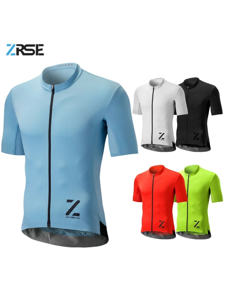 AliExpress ZRSE Men's UPF 50+ Summer Cycling Jersey with Quick-Dry Breathable High-Elastic Fabric for MTB & Road Biking with YKK Zipper