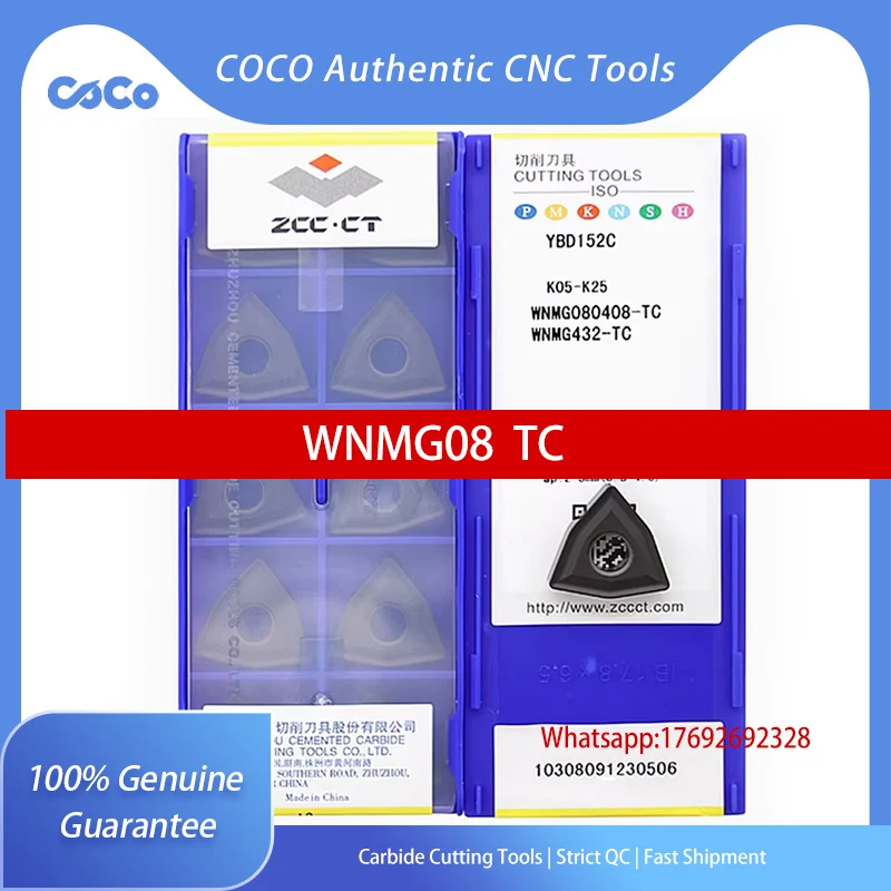 ZCC.CT  WNMG080408-TC  YBD152C  YB7315  Carbide Insert WNMG Inserts