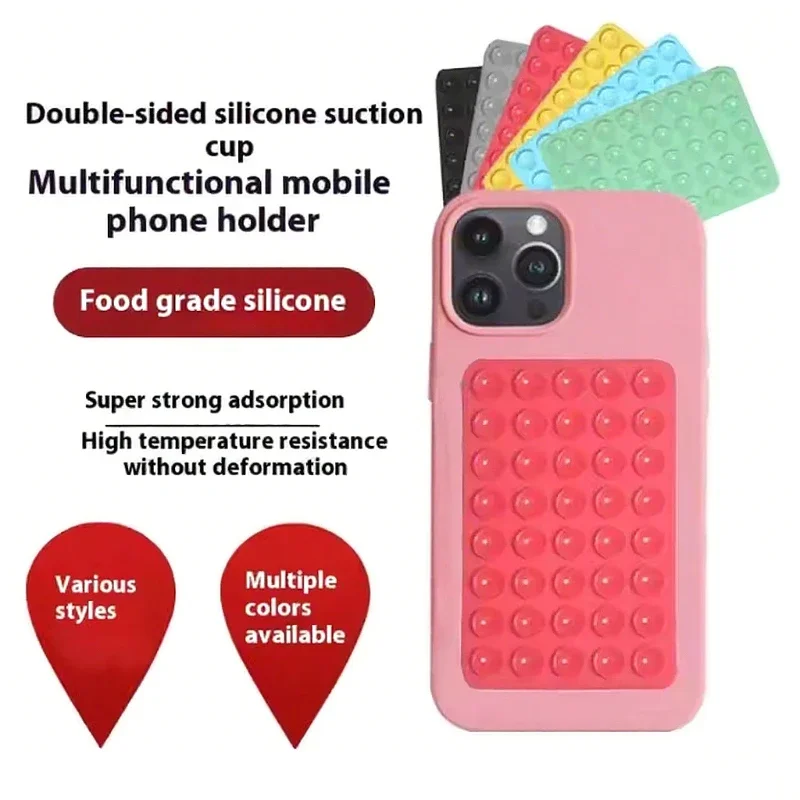

Dual-Suction Cup Universal Phone Mount. Strong Silicone Suction Cup Holder for All Phone