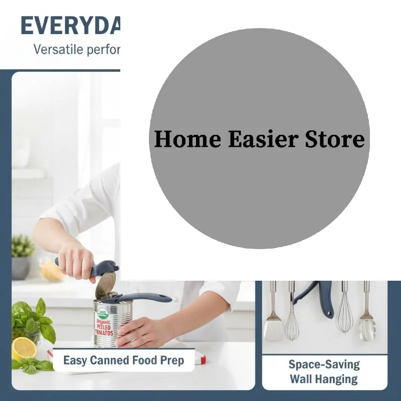 New Portable Can Opener Plastic Safety Hand Actuated Bottle Opener Anti Slip Easy Grip Multi Func Kitchen Tool