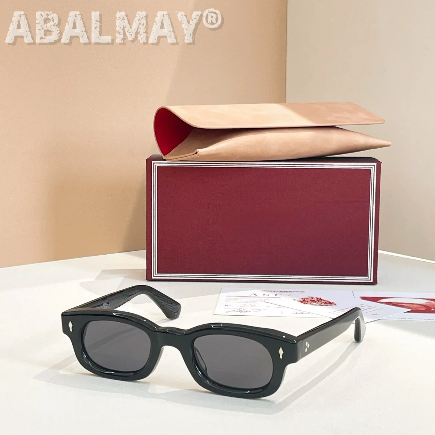 最高品質のサングラス男性と女性のためのウイスキークローンサイズ 48 スタイル UV400 レトロファッション特別なデザインサングラスボックス付き