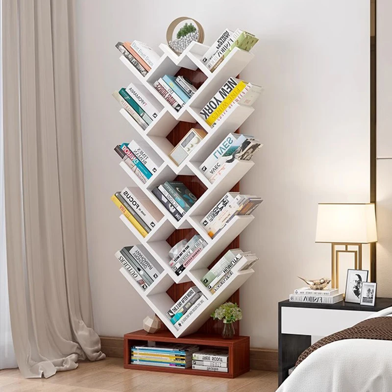 Heart Simple Display Kids Bookcase Floor Storage Tree Storage Shelf Small Bookshelf Living Room Estantes Home Furniture WKBS