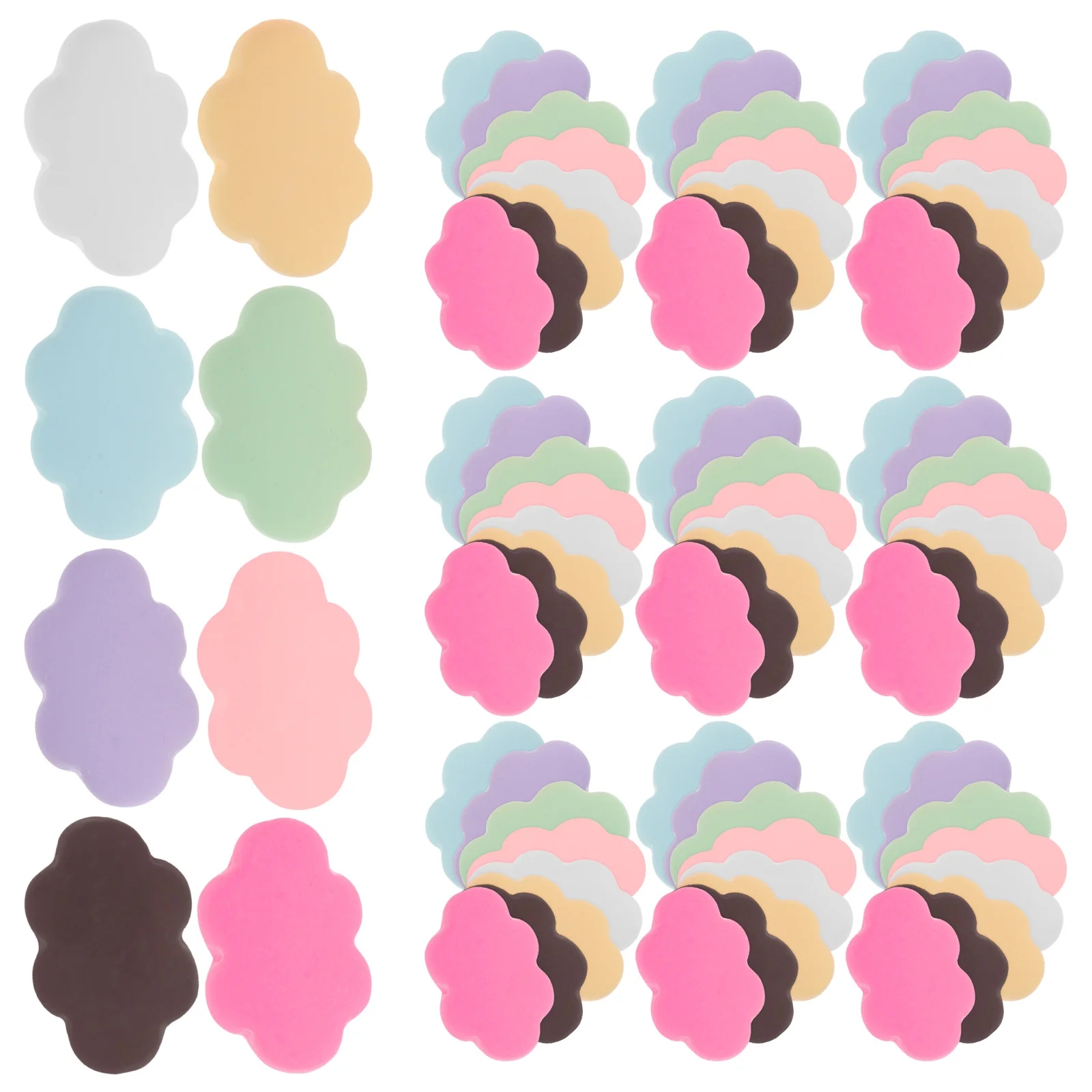 

80pcs Resin Charms Flatback Phone Case Embellishments Lightweight Miniature Figurines Diy Decor Durable Small Cloud Ornaments