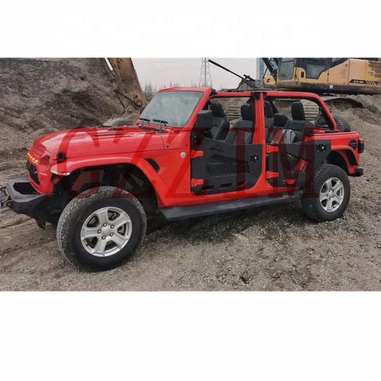 

Car Accessories Stainless Steel Half Door With Side Door Mirror for Jeep Wrangler JL JK