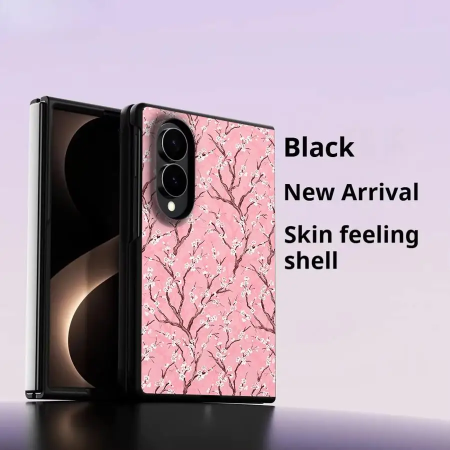 Luxury Phone Cover Case for Samsung Galaxy ZFold8 ZFold Wide Z Fold 8 Z Fold8 Wide Pink Cherry Blossom