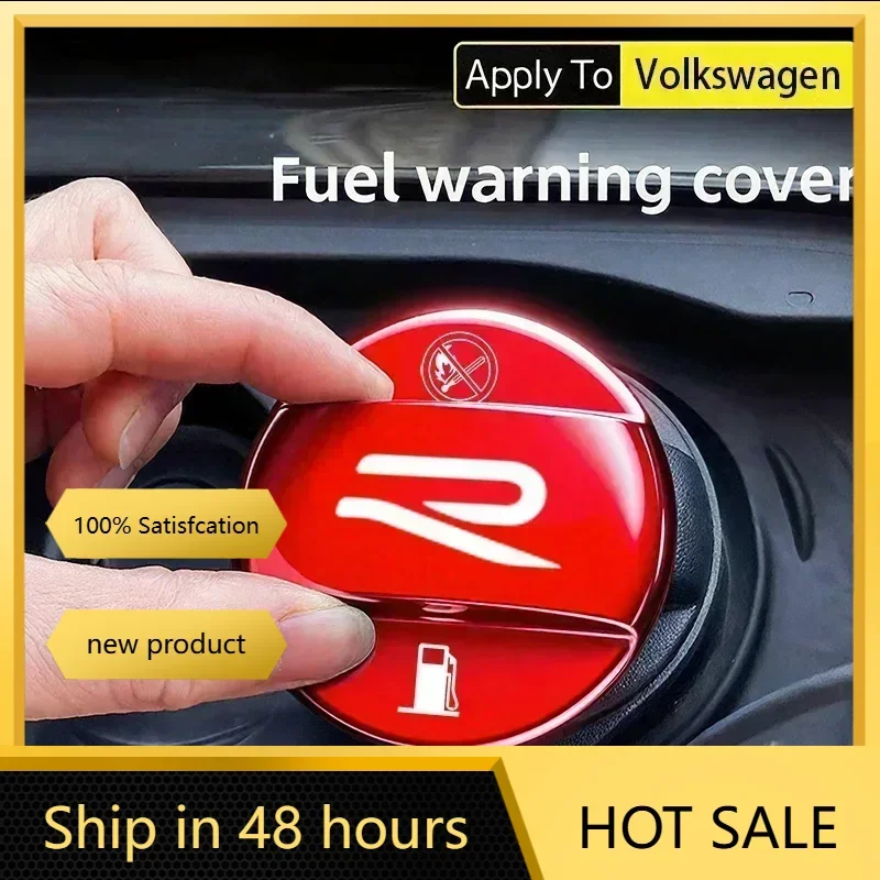 Car Fuel Cap Aluminum Alloy Oil Box Lid Petrol Tank Cover For VW GTI Polo Golf MK6 7 8 Passat B6 7 8 9 Tiguan T-ROC Arteon Jetta