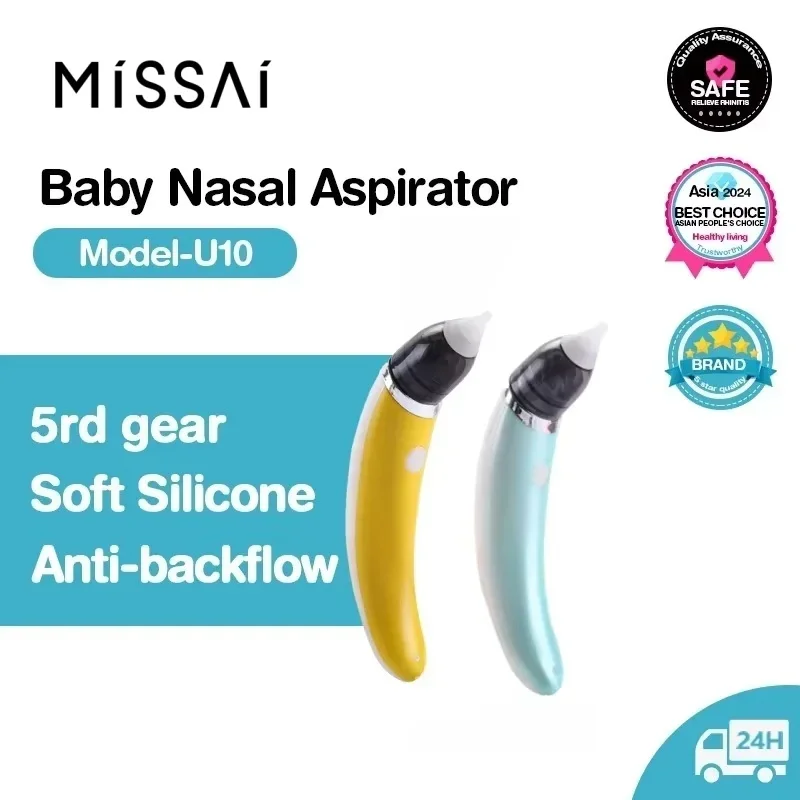 

Rechargeable Electric Nasal Aspirator for Newborns Automatic Toddler Snot Cleaner Detachable Anti-Reflux Design for Baby Nursing