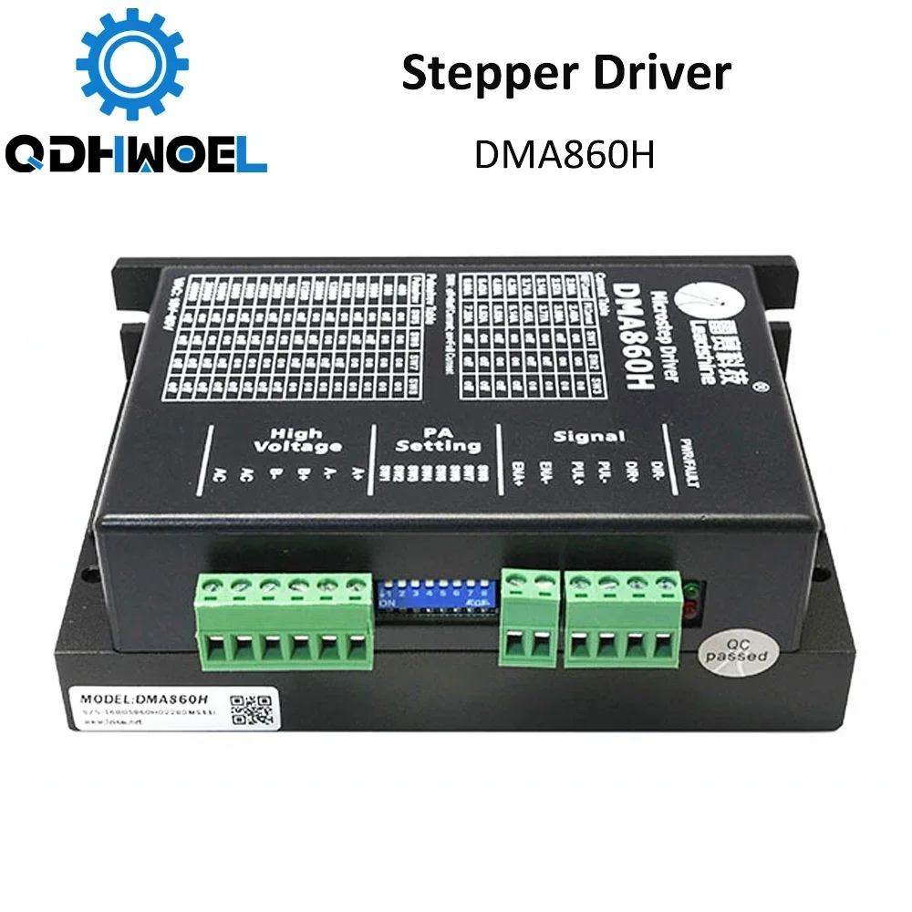 QDHWOEL Leadshine 2 Phase Stepper Driver DMA860H 18-80VAC 2.4-7.2A