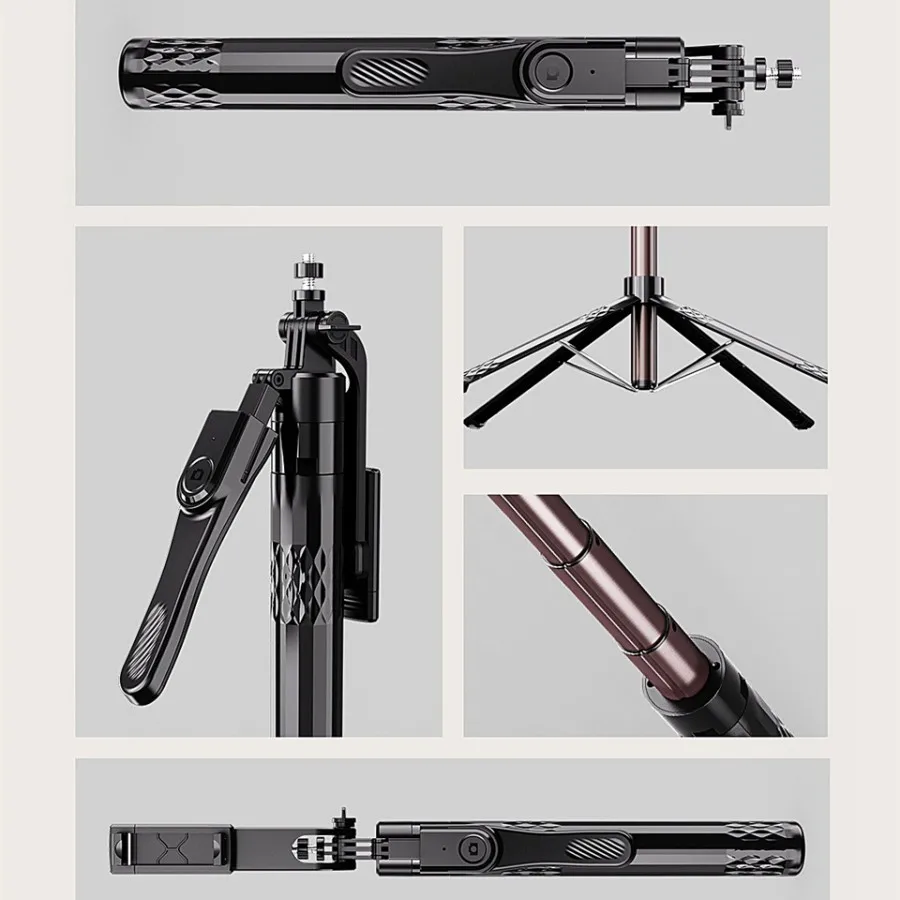 FGCLSY 2025 new Portable Bluetooth Selfie Stick Retractable Multifunctional Tripod With Selfie light Wireless Remote Shutter